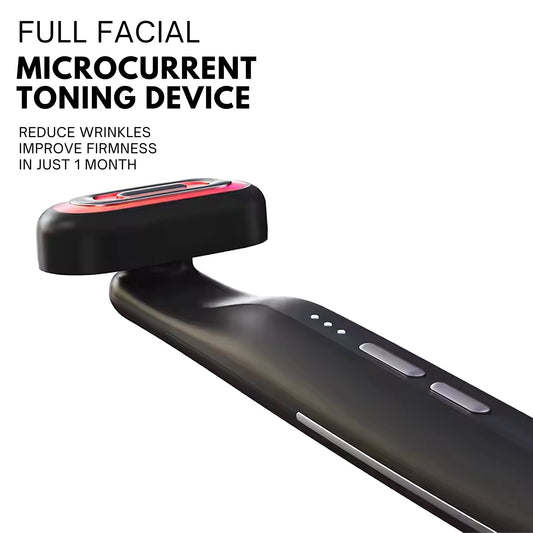 Facial toning micro-current device for reducing wrinkles.