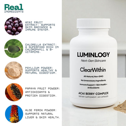 LUMINLOGY™ ClearWithin (Acai-Complex) All-Natural | Non-GMO | Made in USA