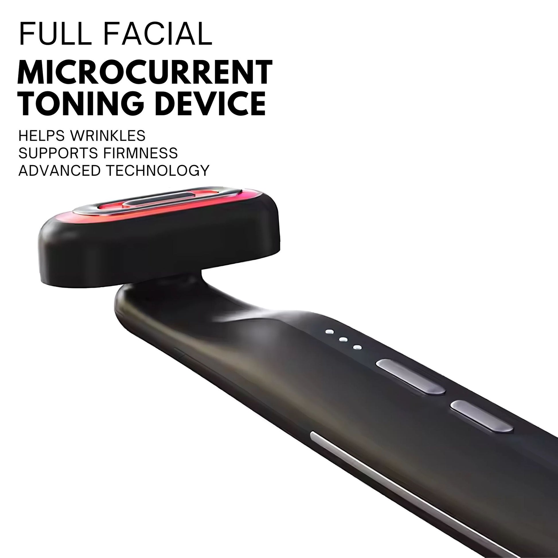 Micro-current ems face wand massager for helping wrinkles and supporting skin firmness.